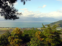 八幡山から見た琵琶湖